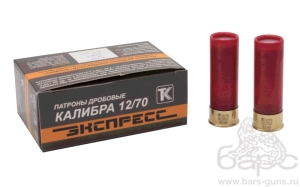 Патрон 12х70 картечь 6,5 мм Экспресс Техкрим - 1
