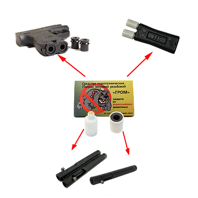 Сигнал охотника патрон звуковой Гром (15шт)-1