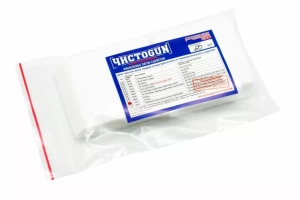 Патчи-салфетки ЧИСТОGUN фланелевые 12-16 кал., квадрат 75х75мм (50шт)