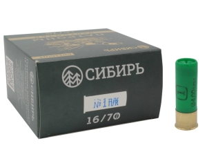 Патрон 16х70 дробь 1 Сибирь Премиум 28 г -1