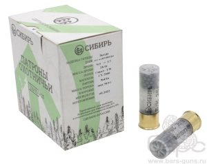 Патрон 16х70 дробь 3 б-к Сибирь Искра