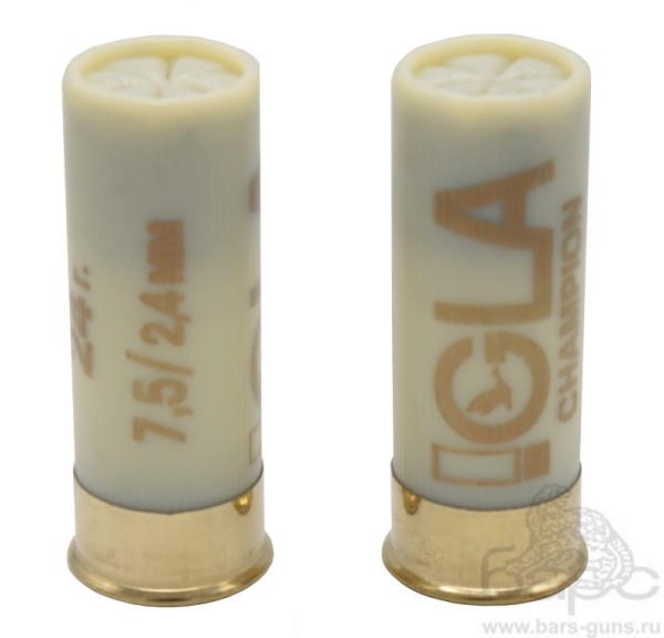 Патрон 12х70 дробь 7,5 навеска 24 г Igla-Champion  Азот