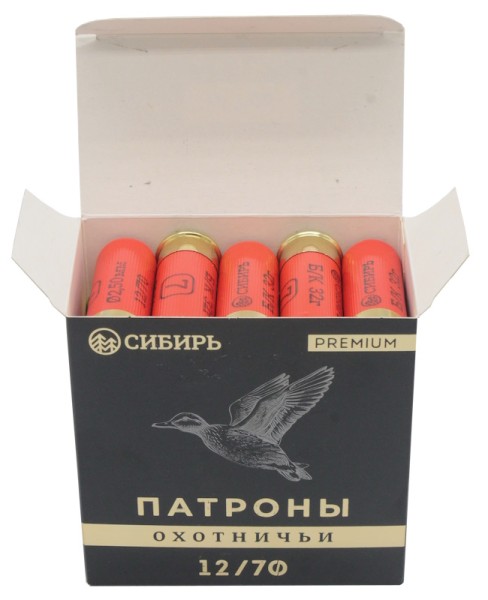 Патрон 12х70 дробь 7 Сибирь Премиум без контейнера - 3