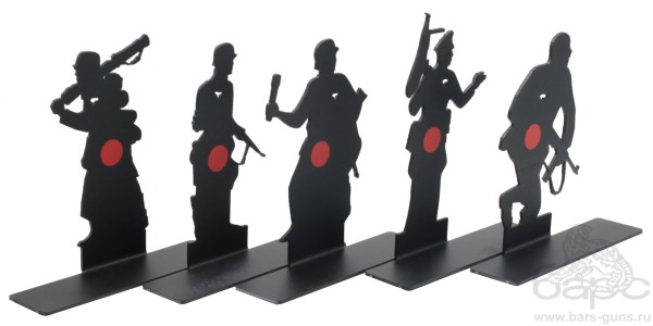 Комплект 5 мишеней Солдаты - 2