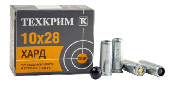 Патрон 10х28 пуля Хард  Техкрим